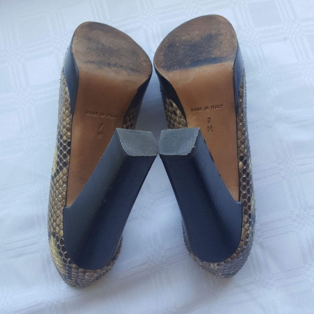 Michael Kors 5 Python Snake Print Tan Leather - image 6